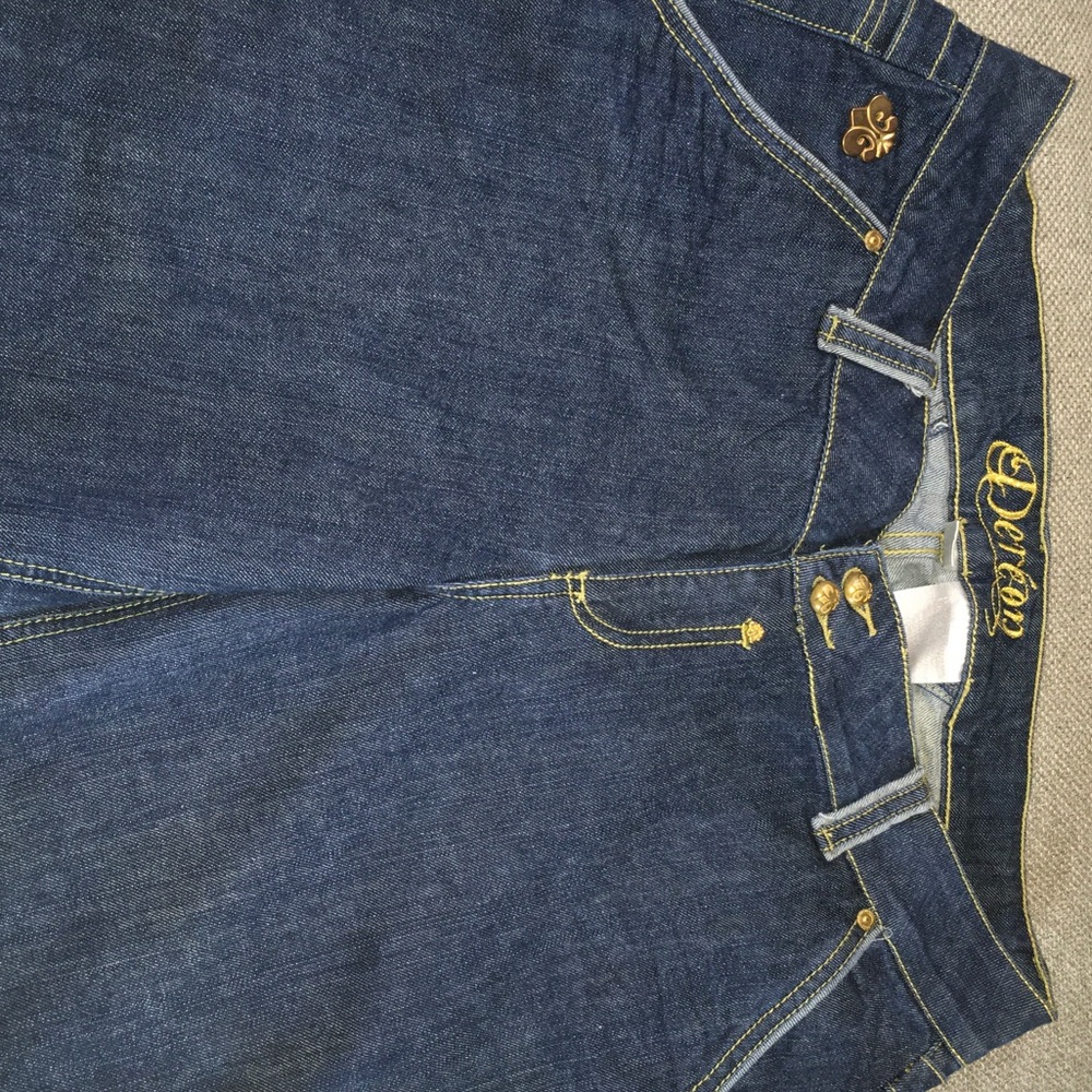 Dereon High Rise Women's Jeans in Deep Blue 13/14